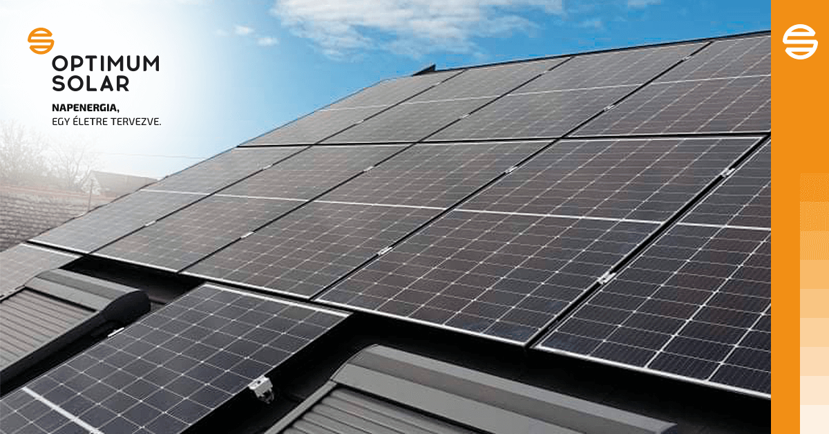 egy tetőn prémium minőségű napelemek, antracit tetőn prémium minőség napelemek