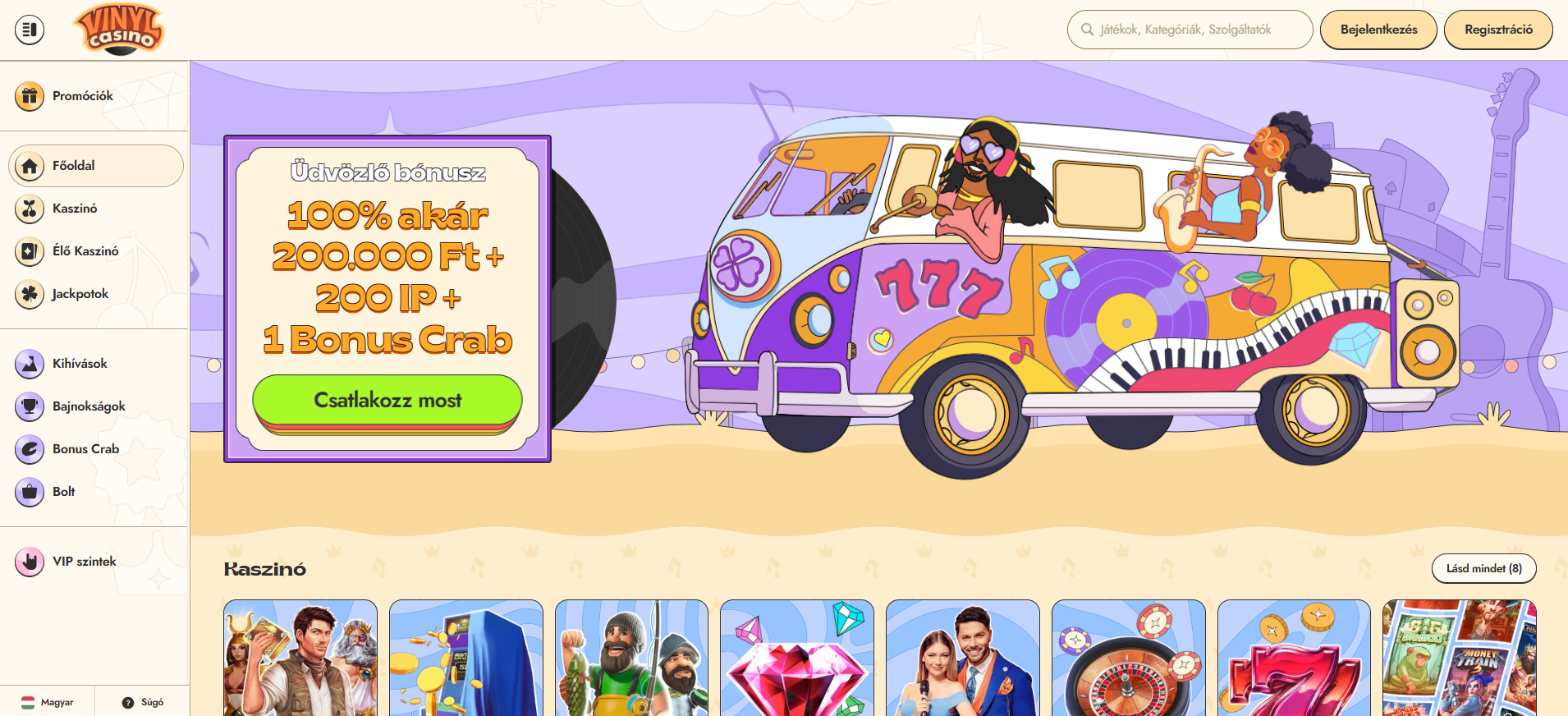 Vinyl Casino Főoldal